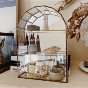 VINTAGE GLASS / MIRRORED JEWELRY DISPLAY CASE